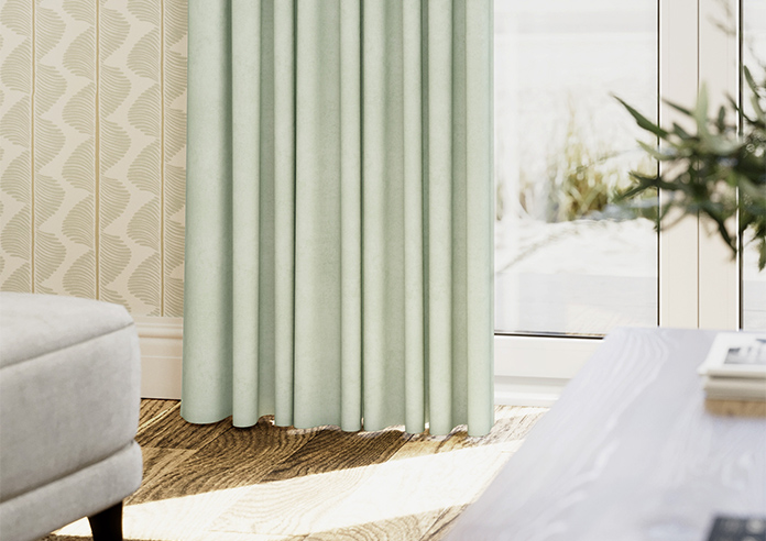 Faux Suede, Duckegg - Made to Measure Curtains - Image 5